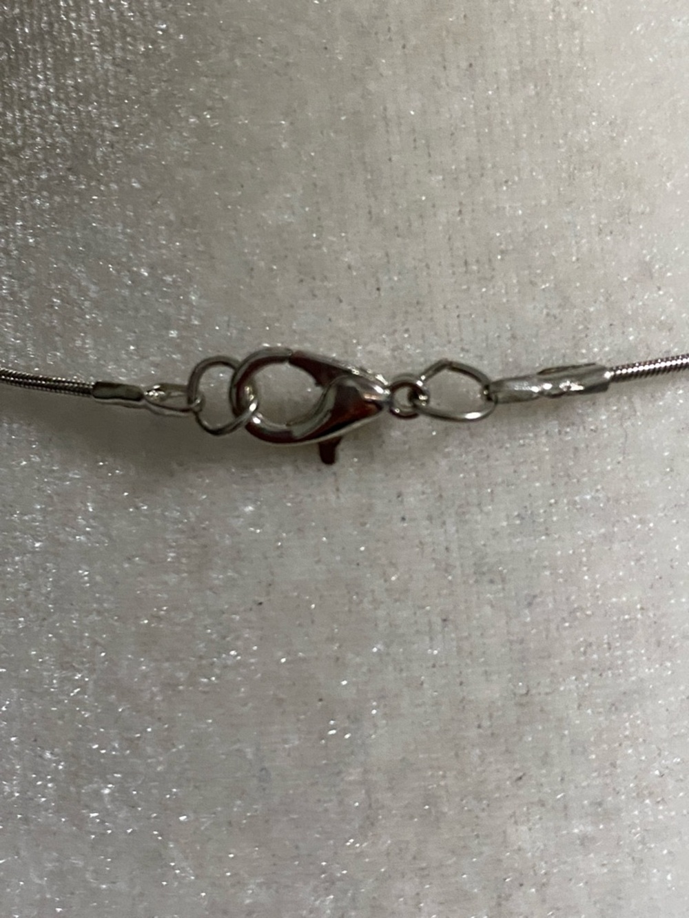 Minimalist Silver Snake Chain Necklace - Sterling Silver Modern Style - Picture 5 of 7